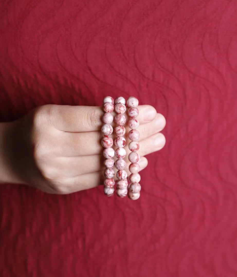 Cinnabar Raw Stone Bracelets