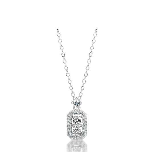 Elegant Business Casual Regal Moissanite Pendant Necklace - Perfect for Every Occasion