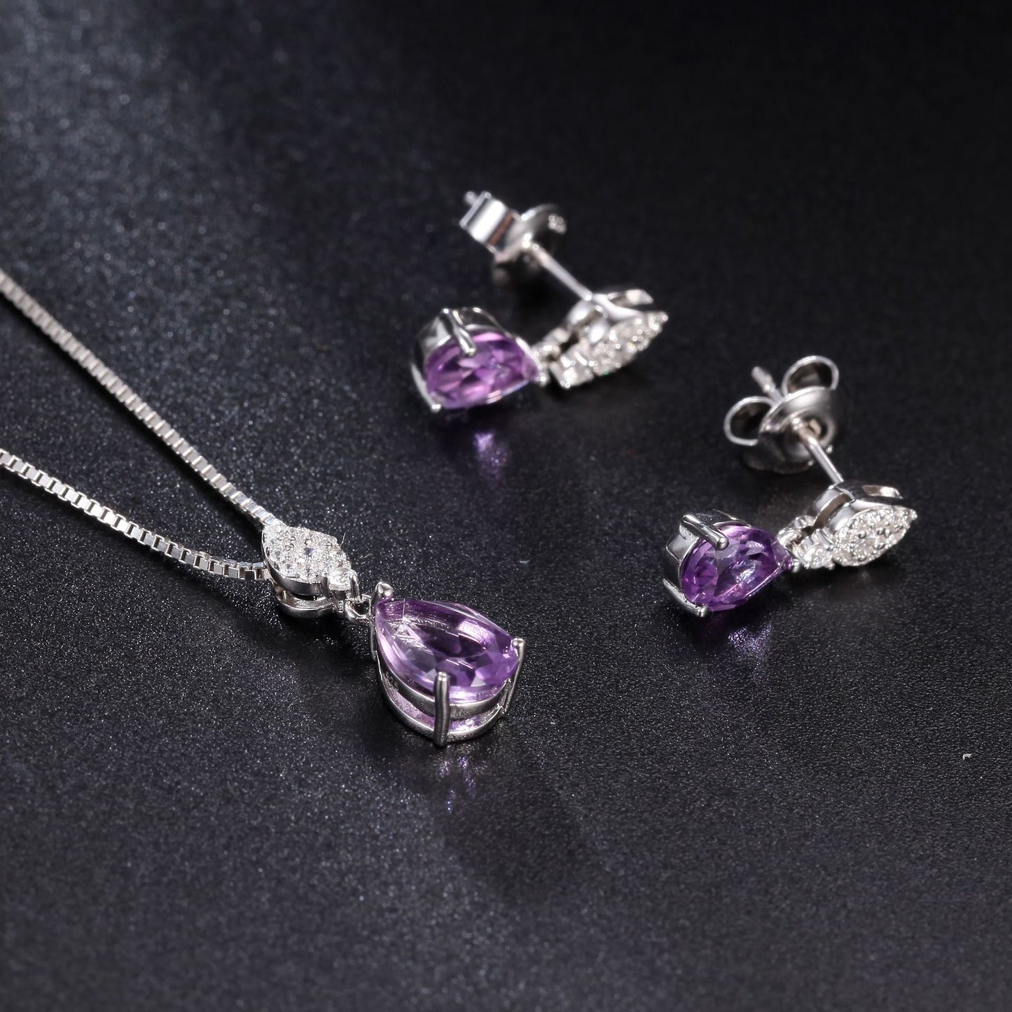 Timeless Elegance: 925 Sterling Silver Natural Gemstone Pendant Necklace