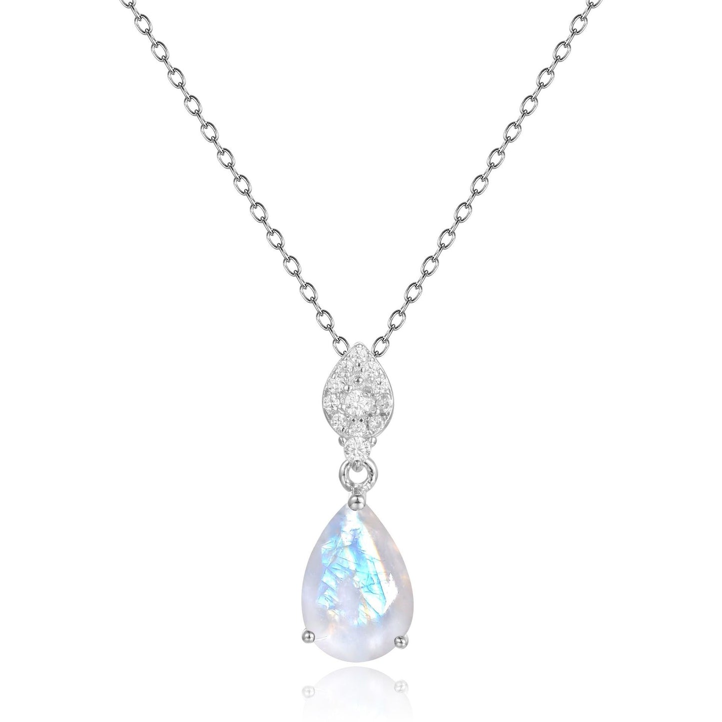 Timeless Elegance: 925 Sterling Silver Natural Gemstone Pendant Necklace