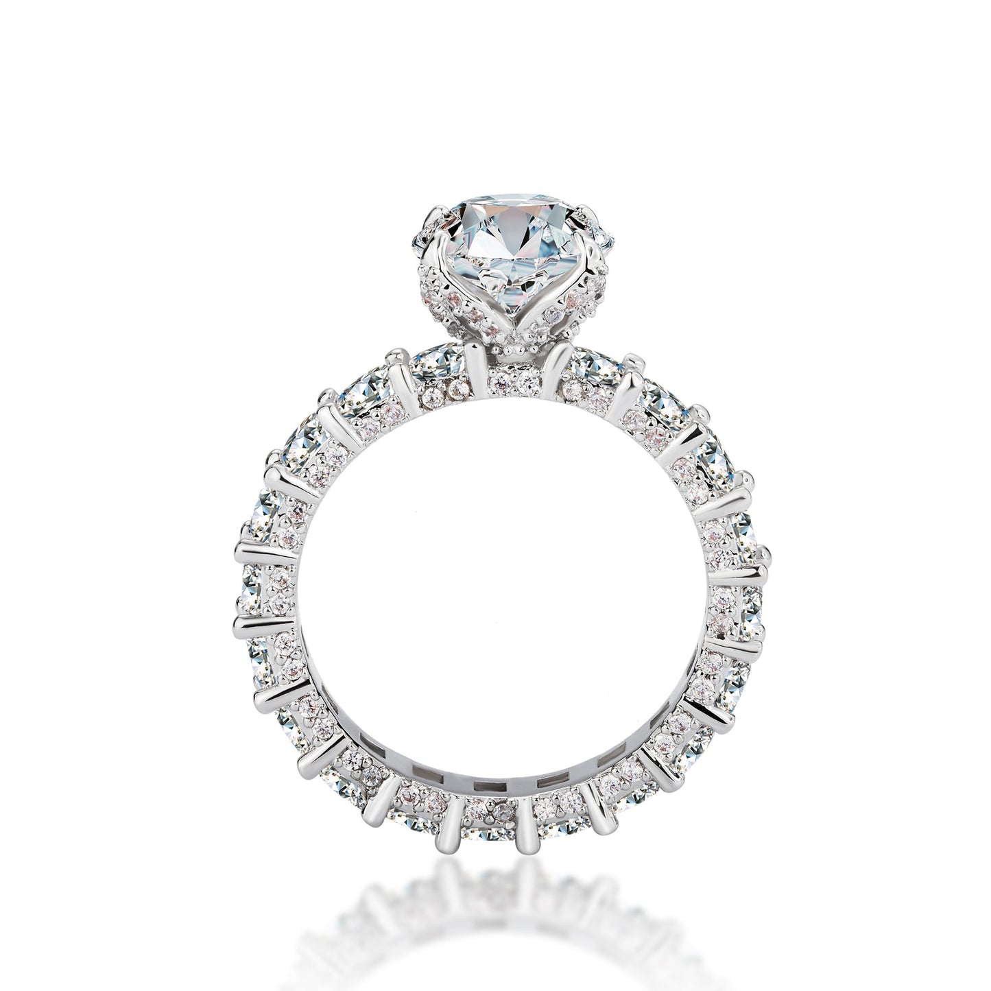 Unmatched Brilliance: Luxury 4CT Moissanite Engagement Ring in S925 Sterling Silver