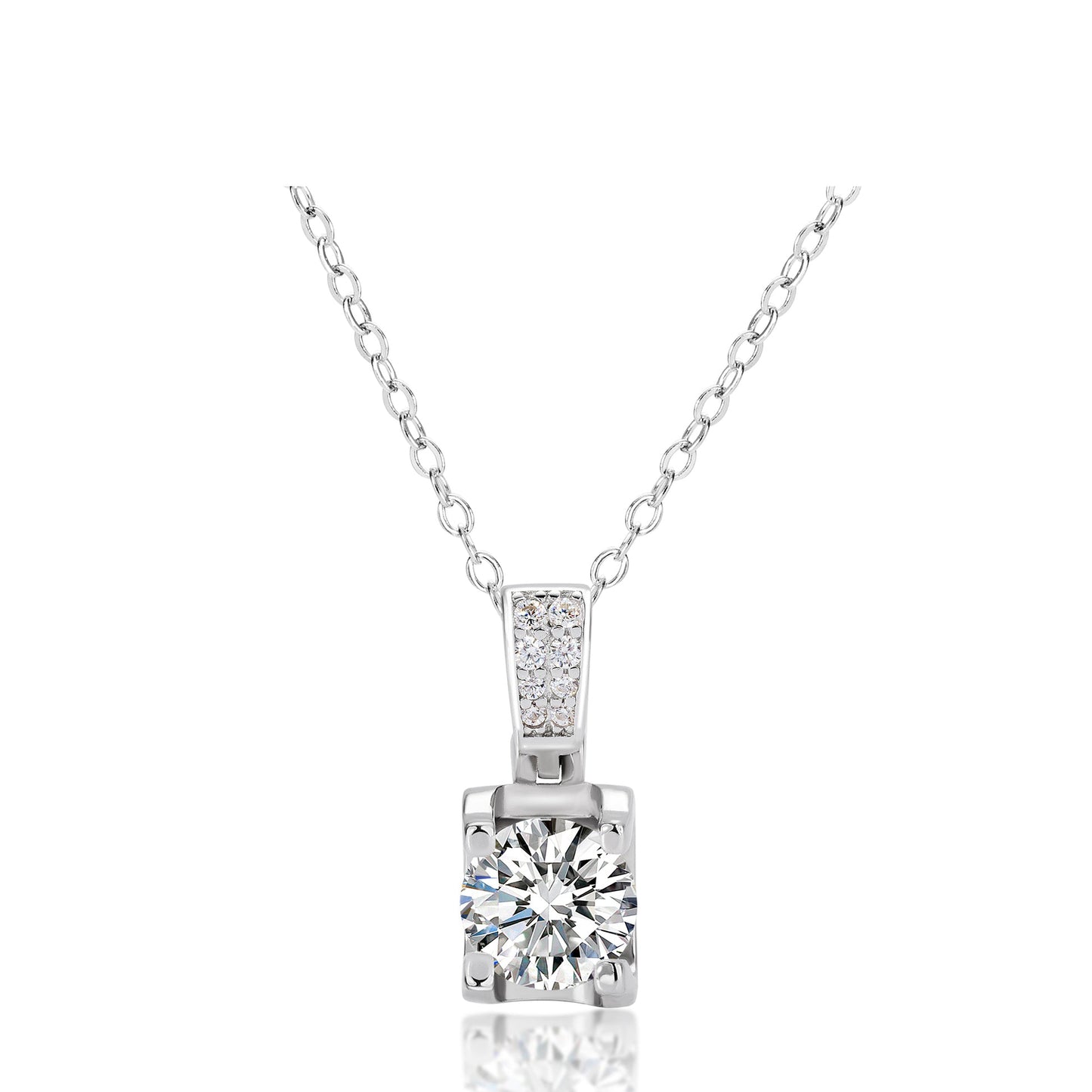 Modern Brilliance – 925 Sterling Silver Moissanite Jewelry Set