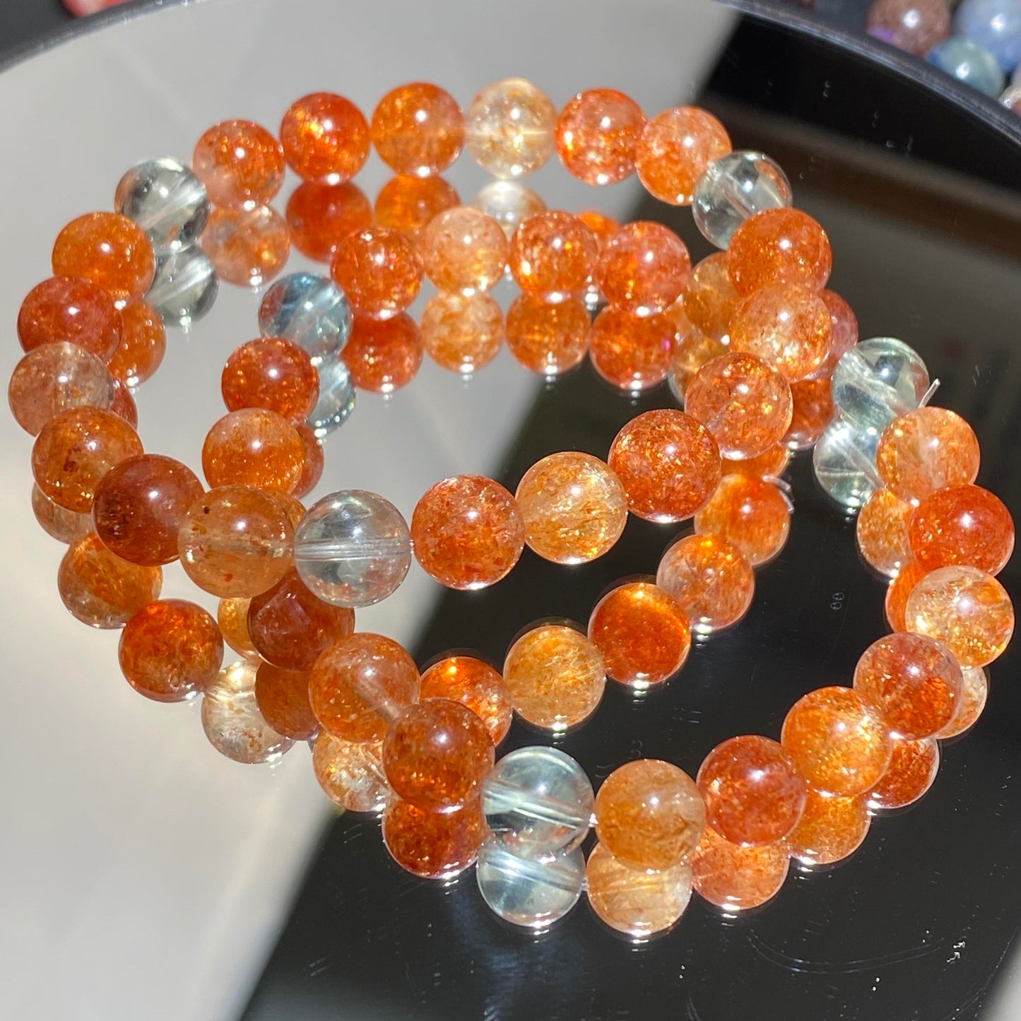 Arusha sunstone bracelet 8-9mm-Fashion or gift