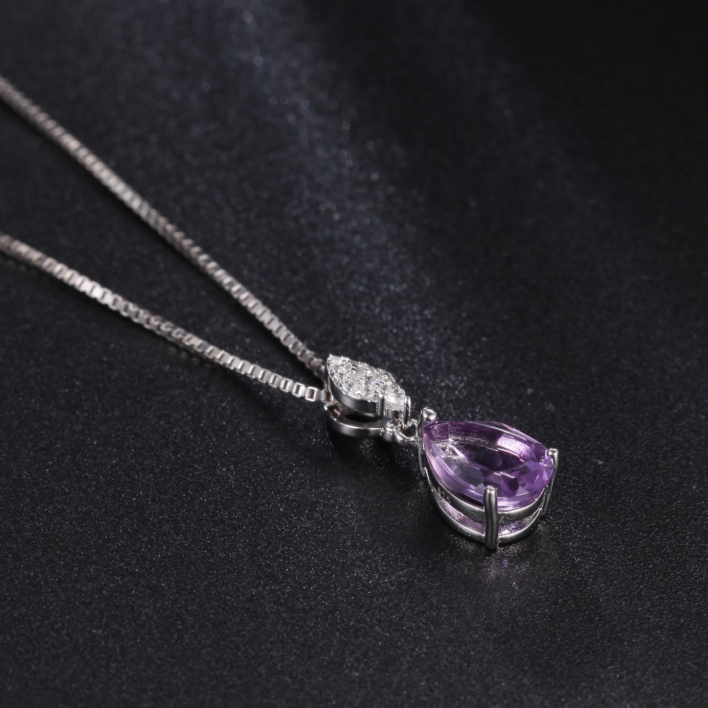 Timeless Elegance: 925 Sterling Silver Natural Gemstone Pendant Necklace