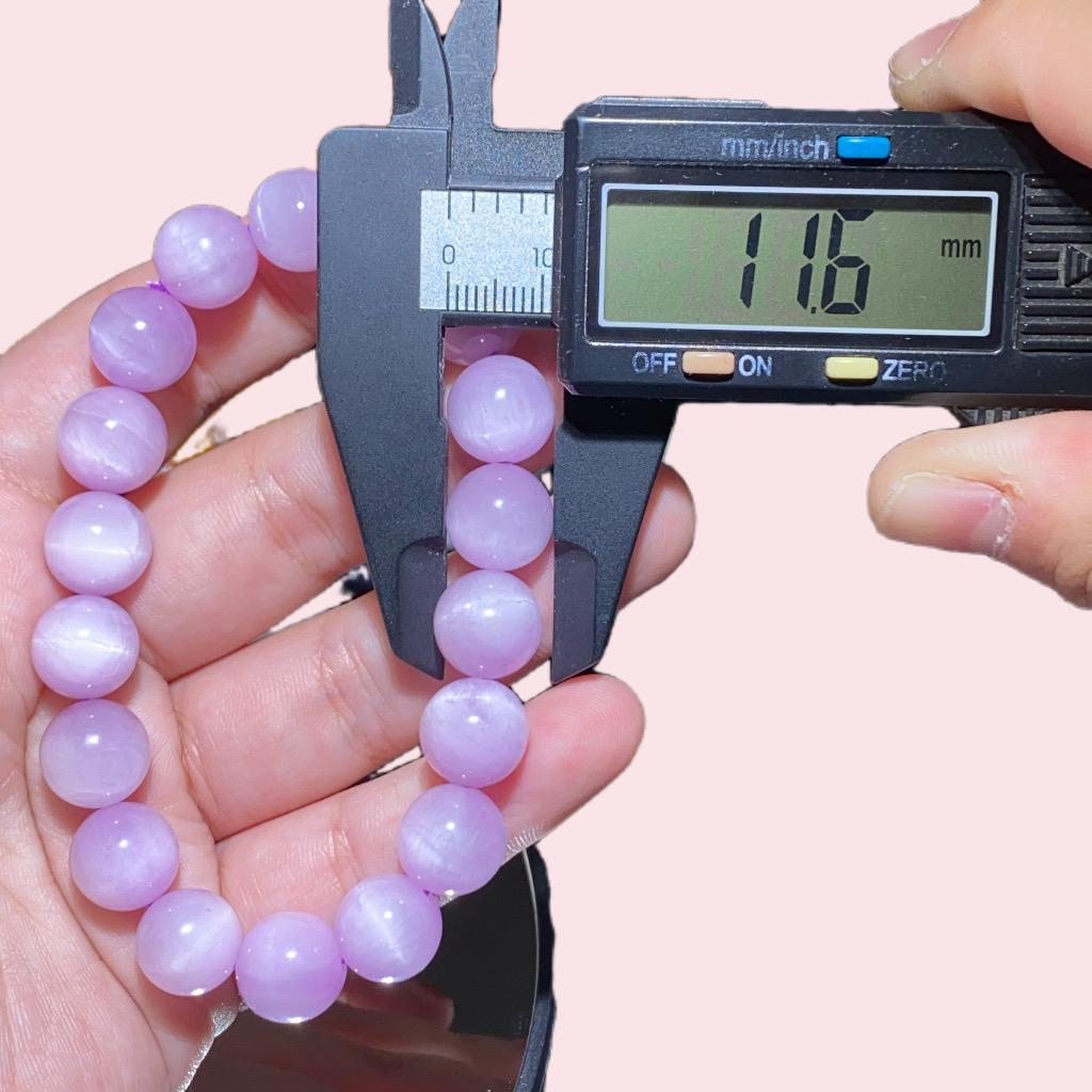 Purple Kunzite Round Bracelet 10-11mm-Fashion&Gift