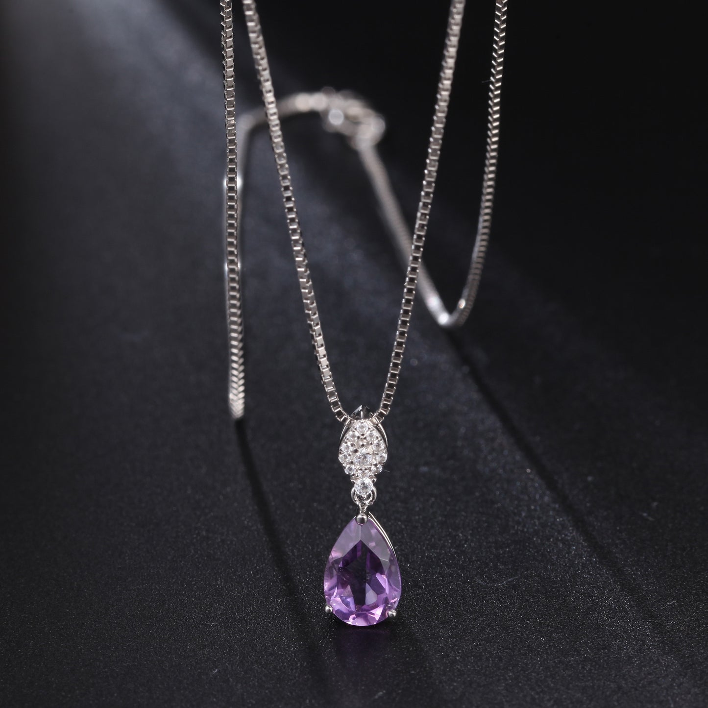 Timeless Elegance: 925 Sterling Silver Natural Gemstone Pendant Necklace