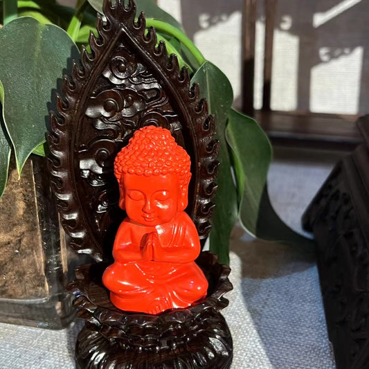 Custom Cinnabar Buddha Statue Sculptures – Handcrafted Spiritual Art with Elegance and Symbolism