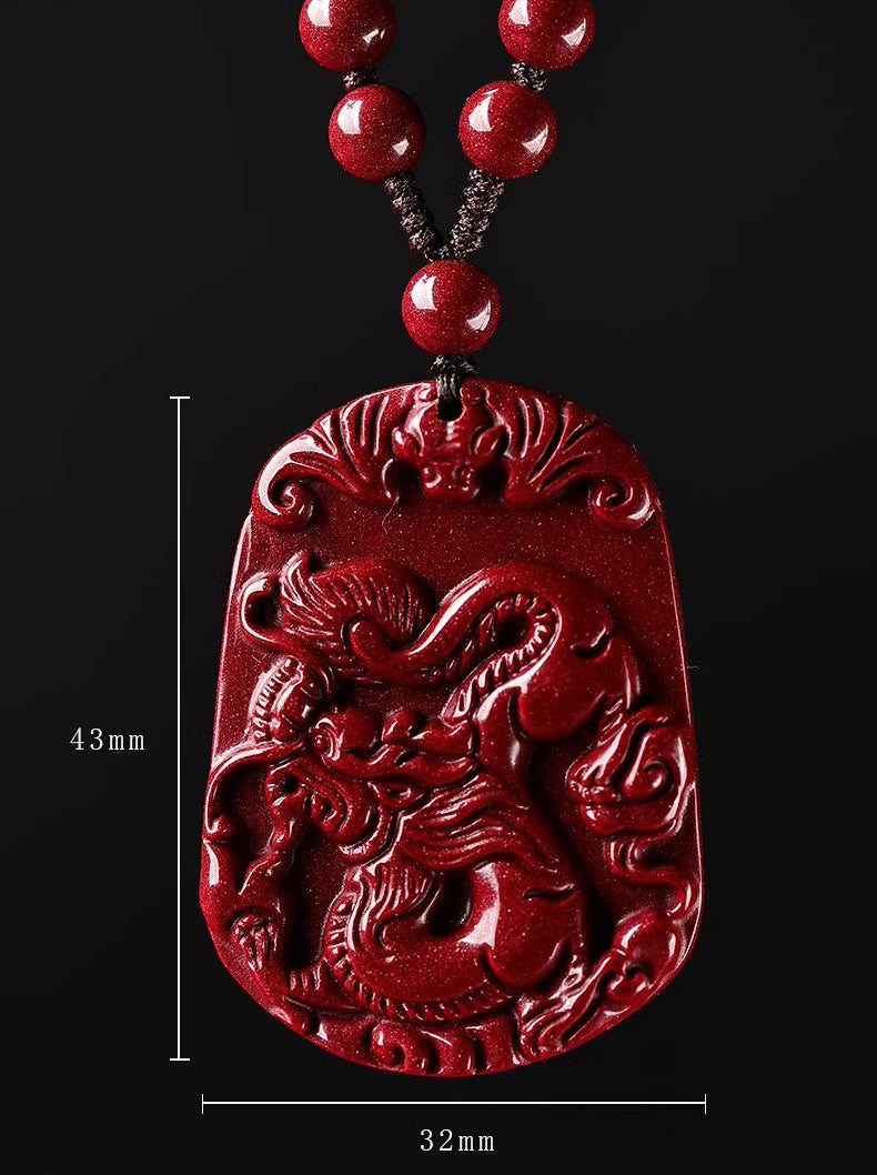 Hand-Carved Cinnabar Zodiac Pendants – Elegance, Protection, and Spiritual Meaning