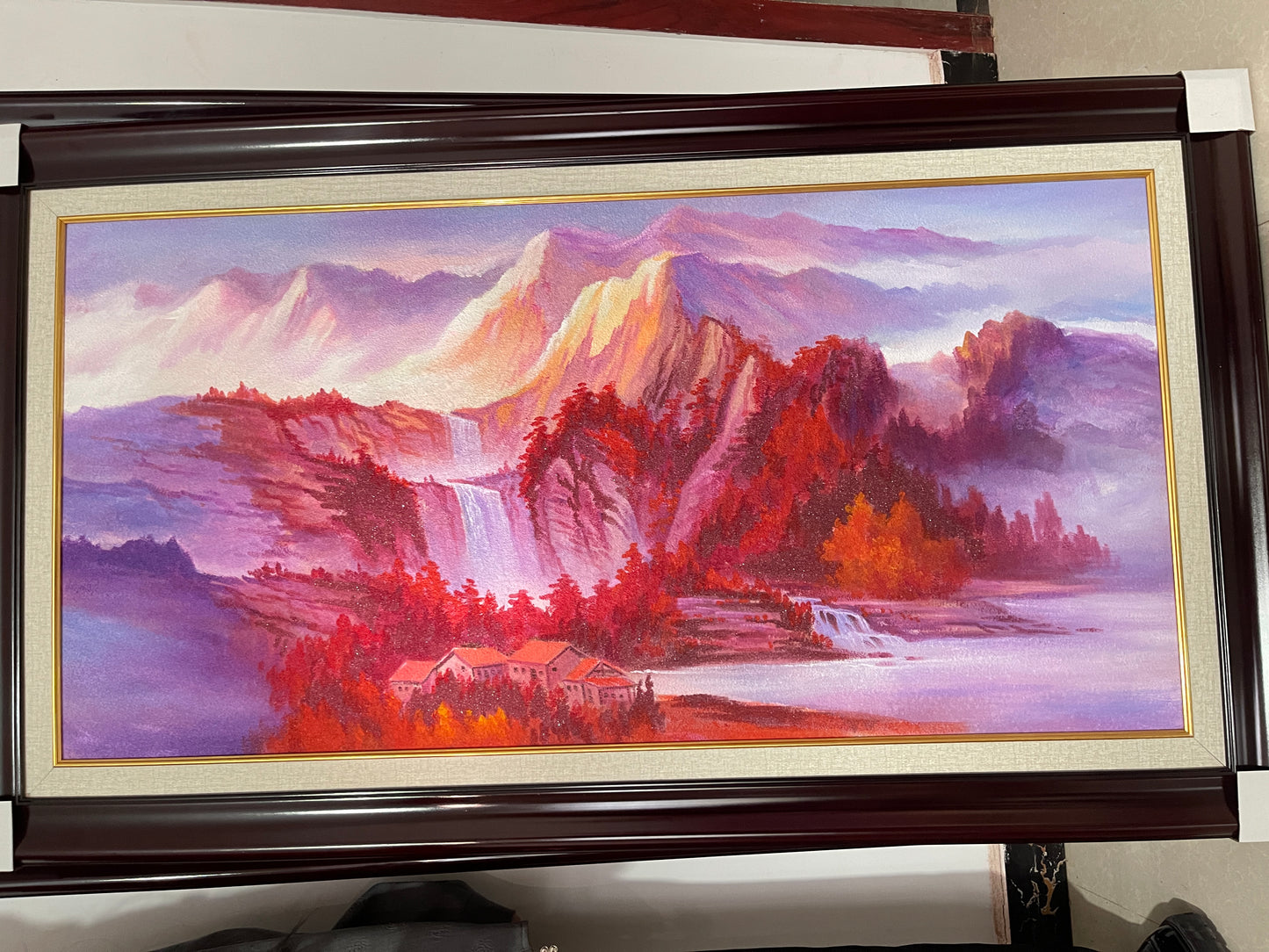 Handcrafted Cinnabar Art Paintings – Customizable Red Sand Art with Natural Cinnabar Powder and Cultural Elegance