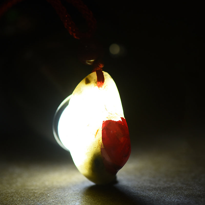 Natural Cinnabar Stone Pendant – Genuine Raw Crystal Jewelry for Healing, Energy, and Style