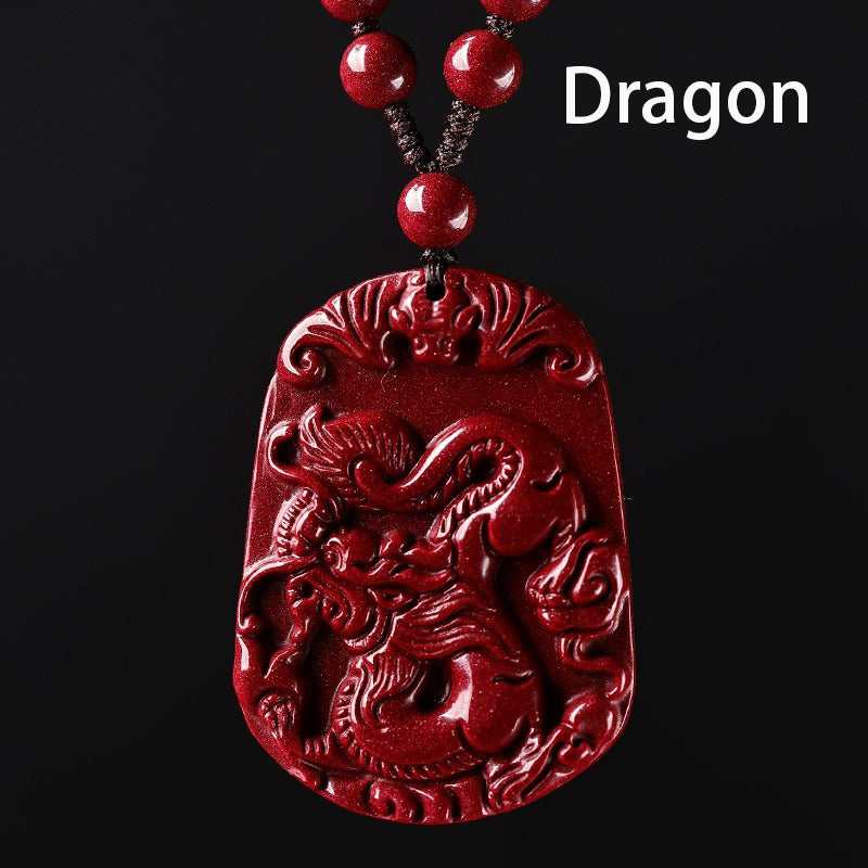 Hand-Carved Cinnabar Zodiac Pendants – Elegance, Protection, and Spiritual Meaning