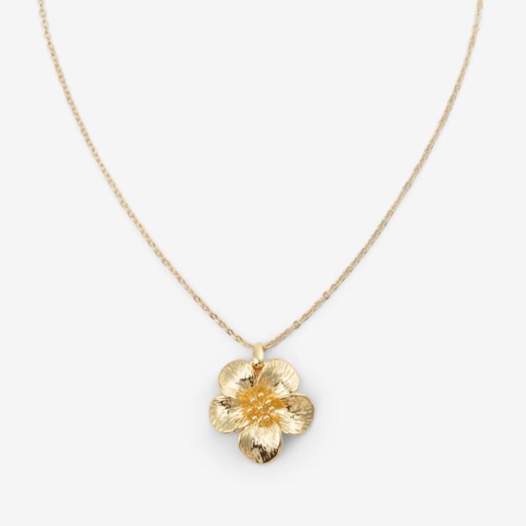 FLOWER NECKLACE Gold