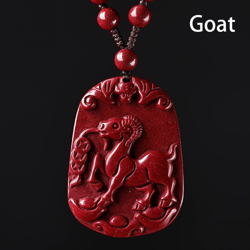 Hand-Carved Cinnabar Zodiac Pendants – Elegance, Protection, and Spiritual Meaning