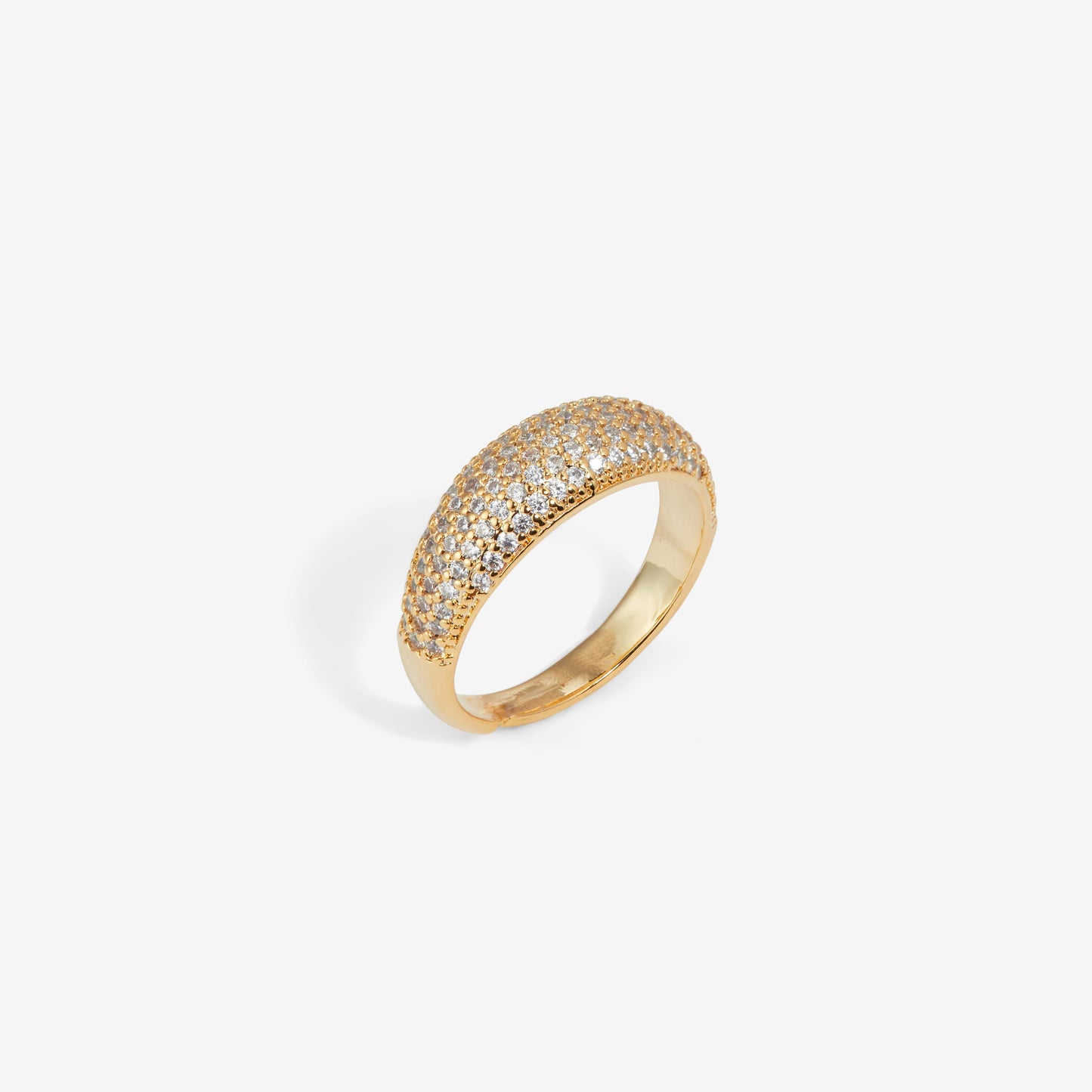 CHUNKY PAVÉ RING Gold