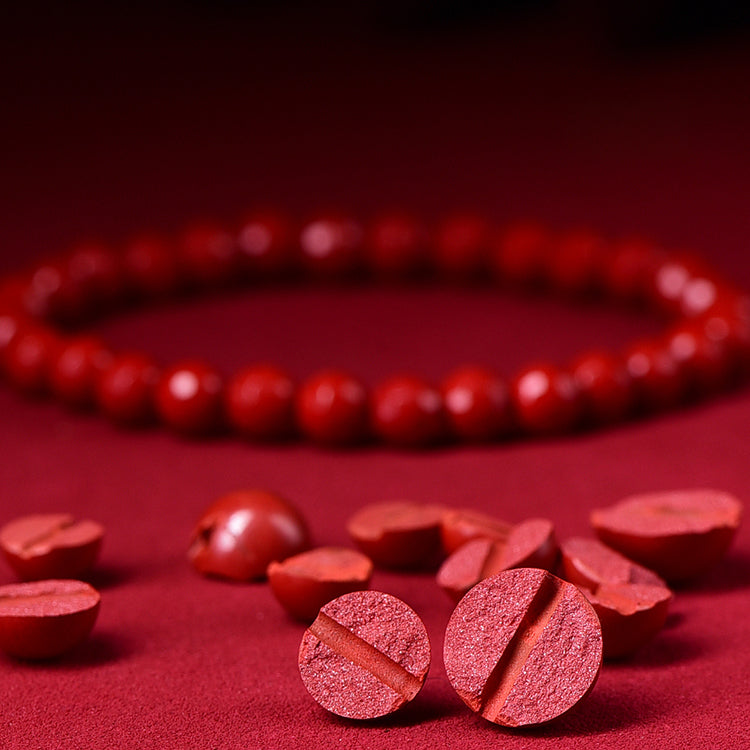 Faceted Cinnabar Bracelet – Royal Red Cinnabar for Elegance and Energy