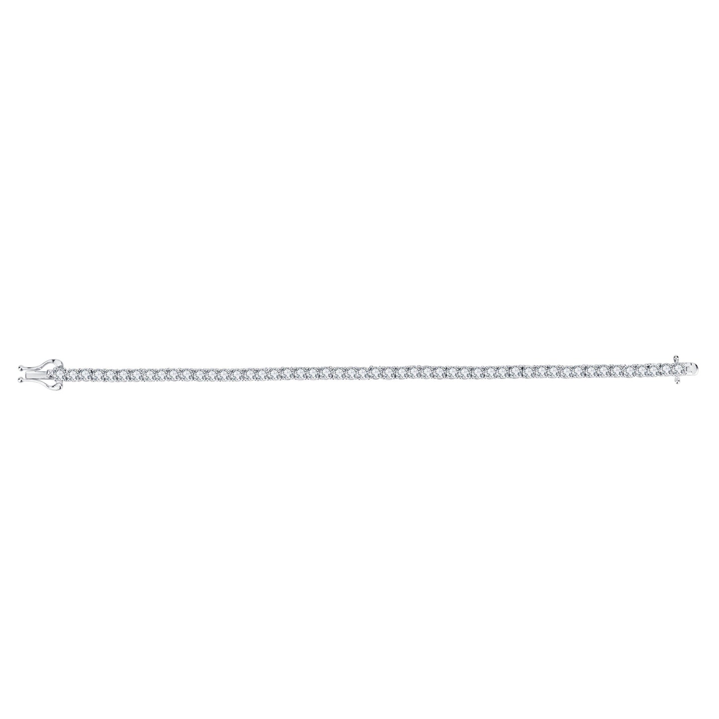 Timeless Elegance: 5.2CT Moissanite Tennis Bracelet in Gold Vermeil