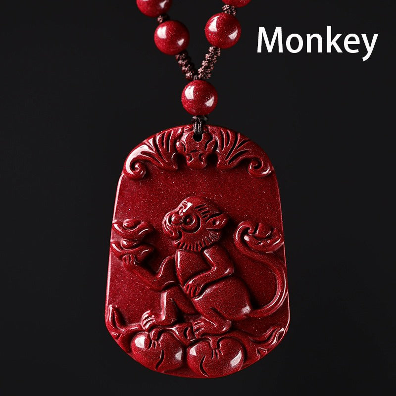 Hand-Carved Cinnabar Zodiac Pendants – Elegance, Protection, and Spiritual Meaning