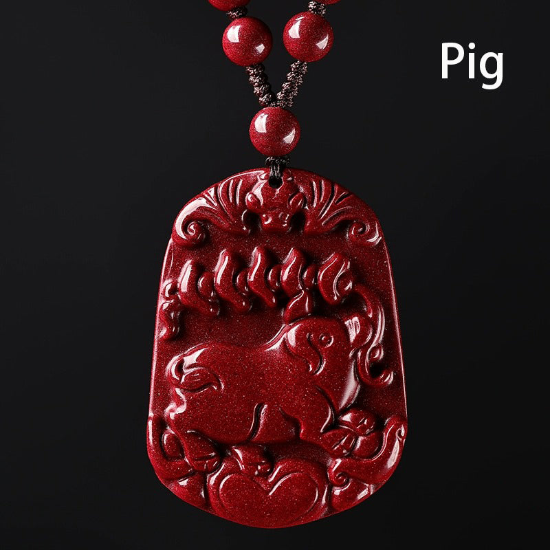 Hand-Carved Cinnabar Zodiac Pendants – Elegance, Protection, and Spiritual Meaning