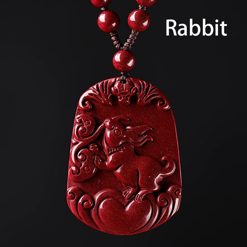 Hand-Carved Cinnabar Zodiac Pendants – Elegance, Protection, and Spiritual Meaning