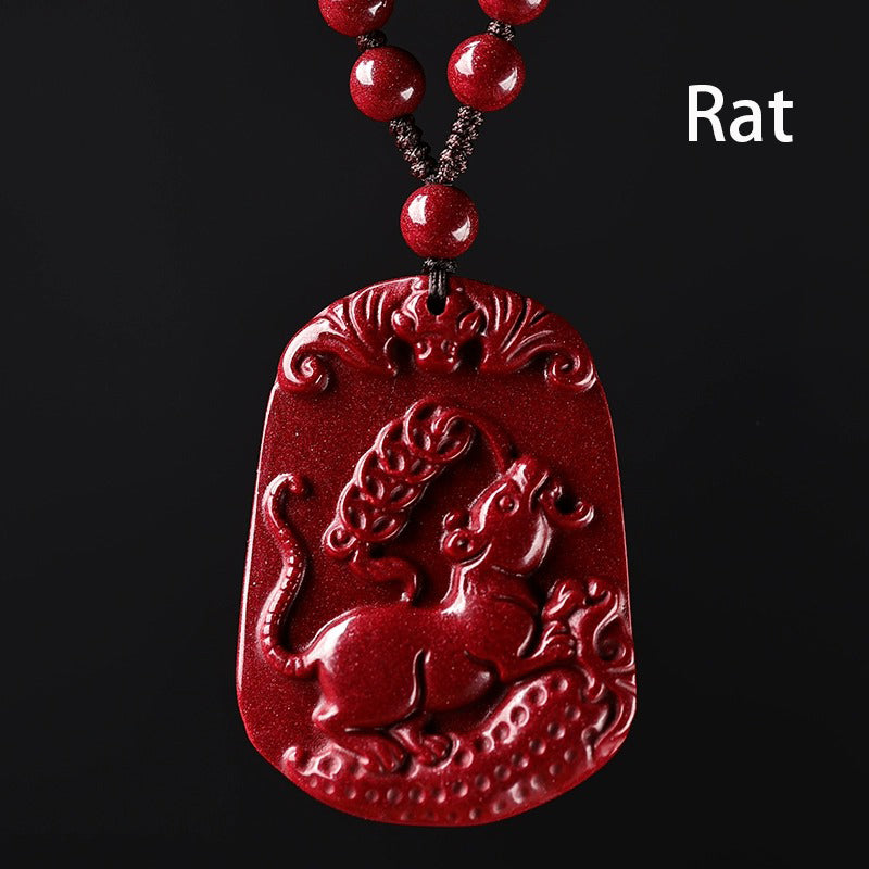 Hand-Carved Cinnabar Zodiac Pendants – Elegance, Protection, and Spiritual Meaning