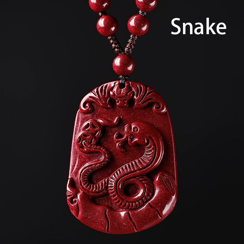 Hand-Carved Cinnabar Zodiac Pendants – Elegance, Protection, and Spiritual Meaning