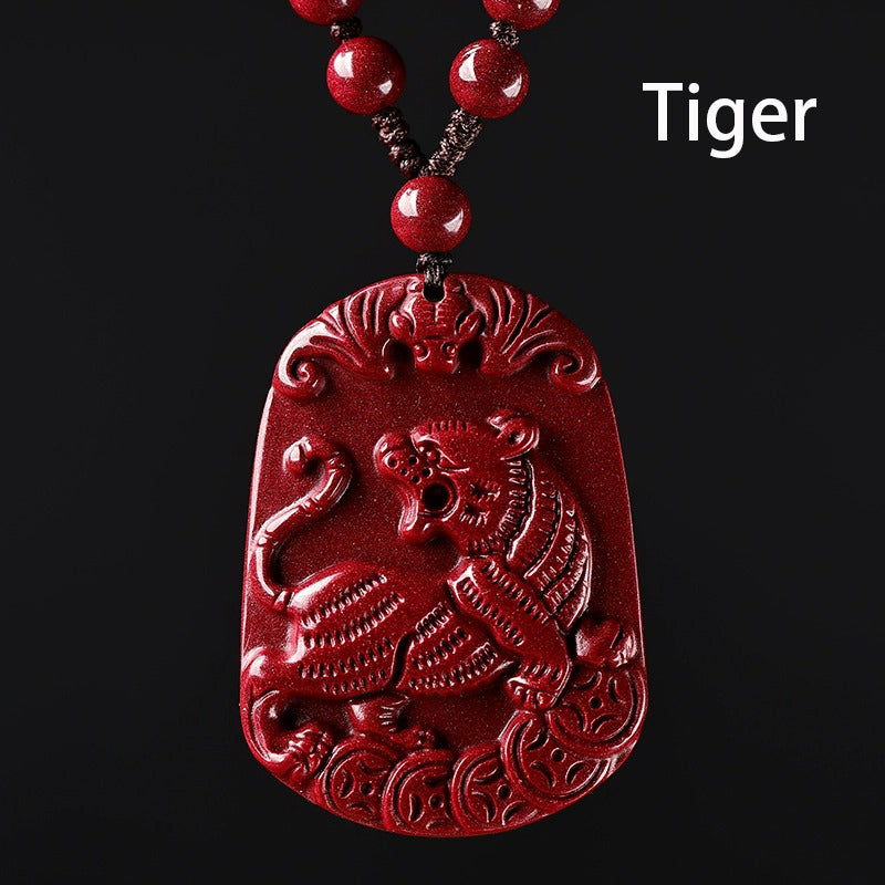 Hand-Carved Cinnabar Zodiac Pendants – Elegance, Protection, and Spiritual Meaning