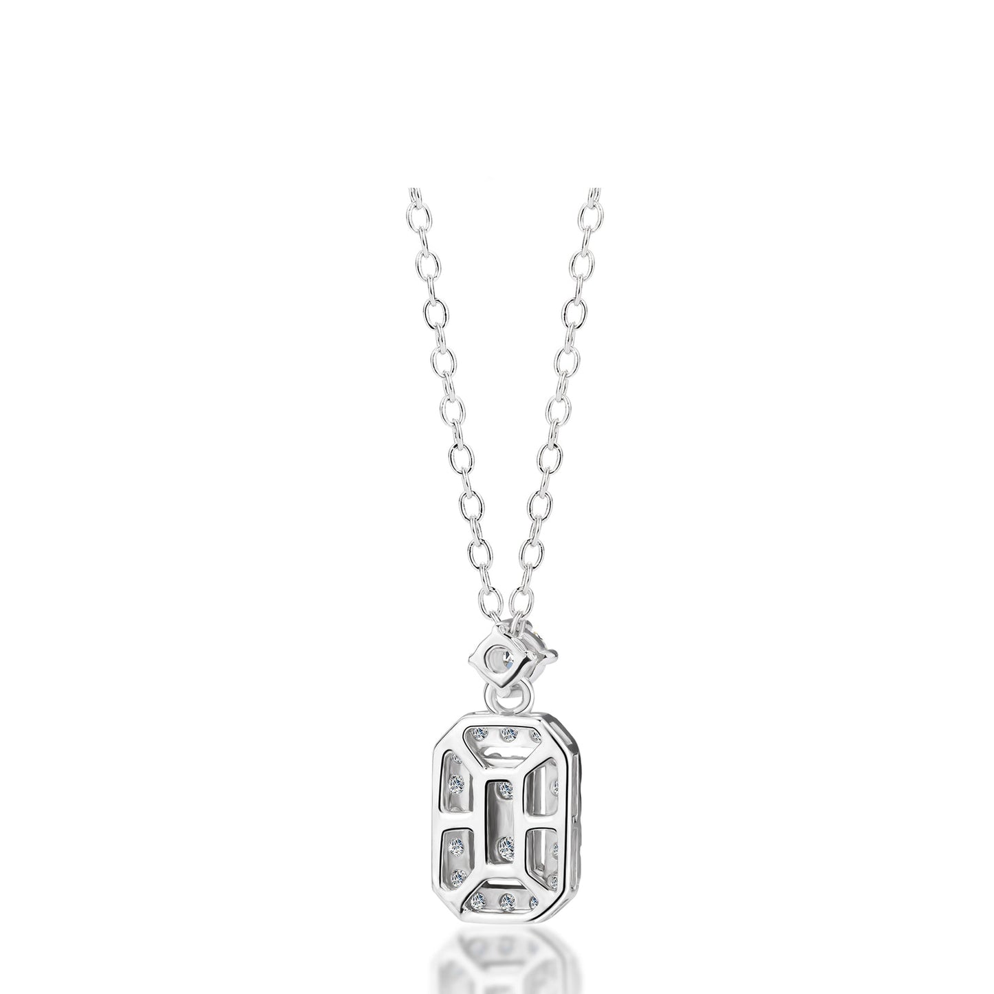 Elegant Business Casual Regal Moissanite Pendant Necklace - Perfect for Every Occasion