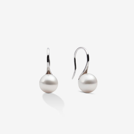 PEARL HOOK EARRING Silver