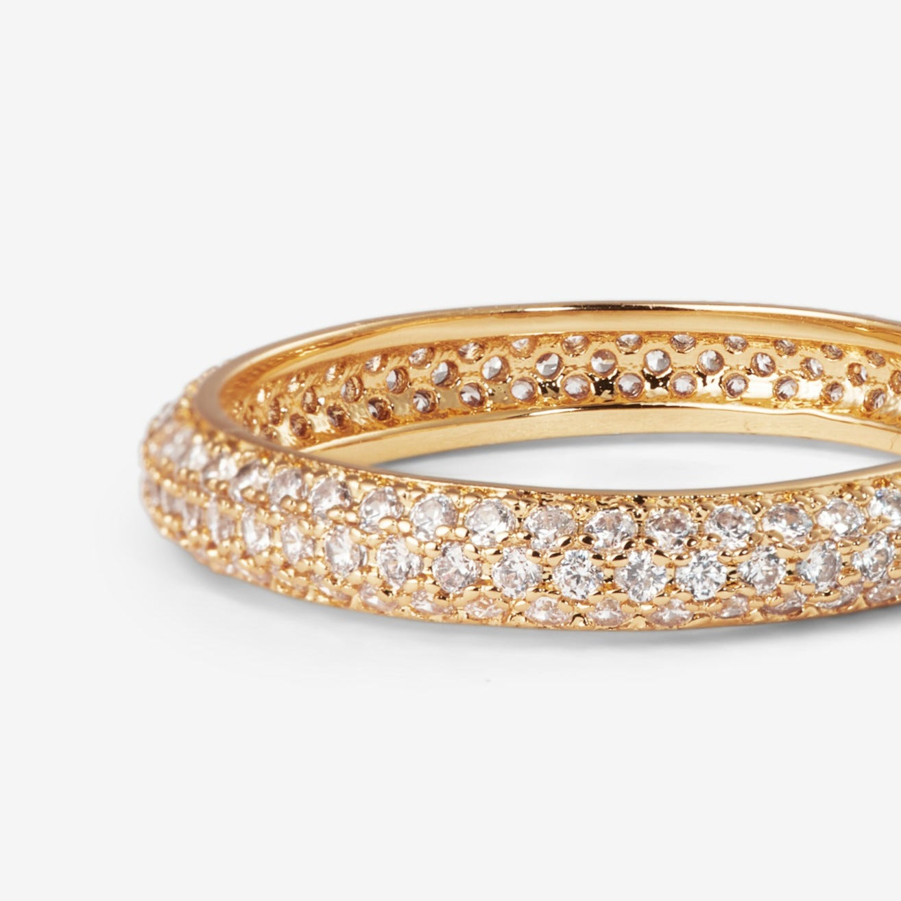 ETERNITY PAVÉ RING Gold