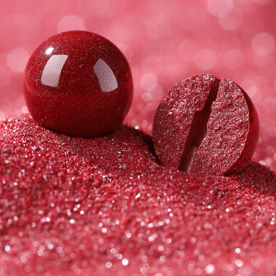 Natural Red Cinnabar Earrings - 925 Sterling Silver Hooks, Diamond Accents, Genuine Cinnabar Beads