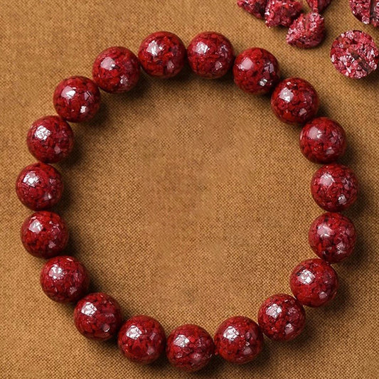 Minimalist Real Vintage Cinnabar Crystal Bracelet – High Purity, Maximum Energy