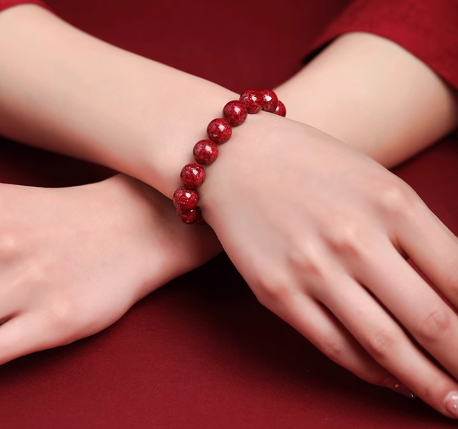 Minimalist Real Vintage Cinnabar Crystal Bracelet – High Purity, Maximum Energy