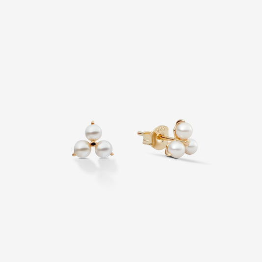 MINI PEARL STUDS EARRINGS Gold